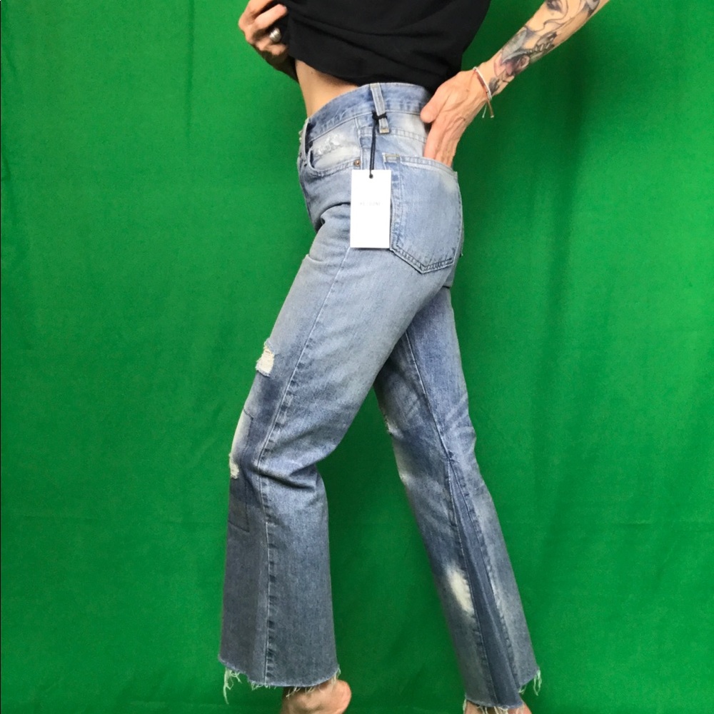 Redone Originals levis high rise crop flare jeans